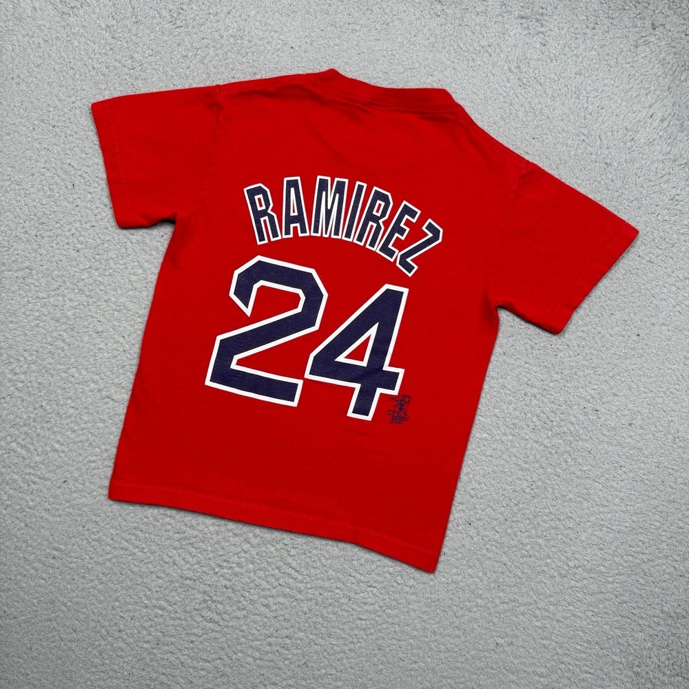 Kids Vintage Y2K Boston Red Sox Manny Ramirez MLB T-shirt‎
